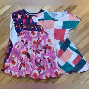 Tea collection bundle - 2 dresses and one skirt size 8